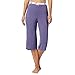 Gorgeous Dd+ Womens Purple Plain Cropped Pyjama Bottoms 8