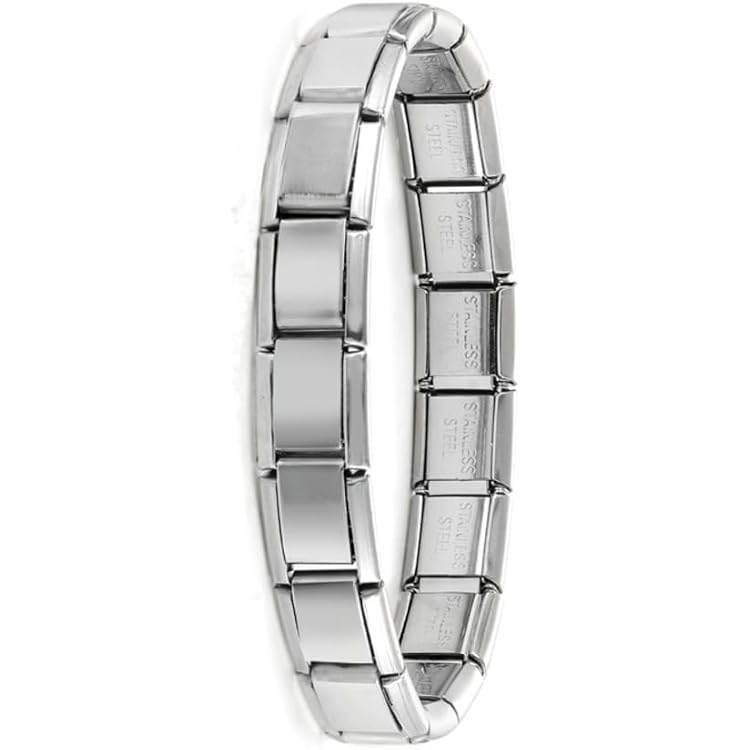 Stylish Piano Keyboard Enamel Charm – 9mm Italian Charm For Bracelets, Traditional 304L Stainless Steel - View #12