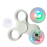 Tri Fidget Hand Spinner Accessoires, Kolylong 3 PIÈCES Lumière LED avec bouton Pour Fidget Hand Spinner Torqbar Finger Toy