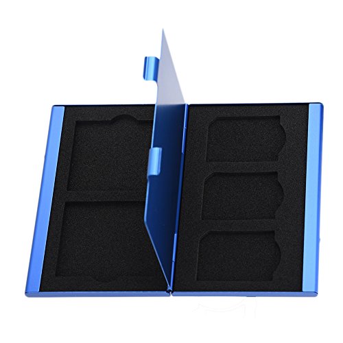 Universal Antishock und wasserabweisend Memory Card Case für TF Karte und Compact Flash Karte TF card case Blue - 7