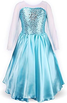 BJBJ Girls' Princess Elsa Fancy Dress Costume Size 4-5years
