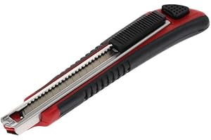 GEDORE Red Taglierino con 5 Lame di Ricambio, Taglierino 9 mm, Taglierino Piccolo, Spezzatura Facilitata della Lama, Metallo, Uso con Una Mano, Lungo 145 mm, R93200010