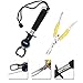 Produktbild URXTRAL Fisch Greifer Tragbarer, Fisch Lip Grabber und Angeln Zange Edelstahl Tools Set mit Skala und Tape