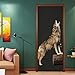 Price comparison product image 3D Door Stickers Wolverine Poster Mural Wallpaper Stereo Home Background Bedroom Door Decoration self-Adhesive PVC self-Adhesive Stereo Cartoon Children 77x200cm