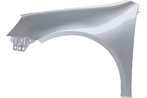 BLU Premium Mudguard Suitable for VW Volkswagen Golf V 5 Hatchback LA7W Left Silver | 2003-2009 | Front Front | Galvanised & Painted | Ready to Install