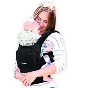 LuvLap Elite Baby Carrier with 100% Cotton Fabric, for 4 to 36 Months, Max Weight Up to 12 Kgs (Black)