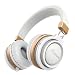 Produktbild Honstek A5 Kopfhörer, On Ear Stereo Headset mit Starkem Bass, Eingebautem Mikrofon, Ergonomisches und Modisches und 3,5 mm Klinkenstecker für iPhone, Android Smartphone, Computer, Kinder (Weiß)