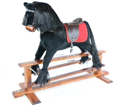 Sponsored Ad – Black Handmade Rocking Horse Mars 7 from MJmark