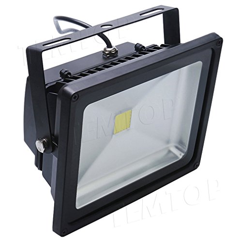 AuraLum® 5 Stück Kaltweiß 50W LED Fluter Flutlicht Strahler IP65 Wasserdicht Außenstrahler Baustrahler Spot [Schwarz, 6000-6500K, AC85-265V] - 4