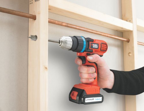 Black + Decker 14.4V Bohrschrauber mit 2. Akku, 11 Drehmomentstufen, variable Geschwindigkeit, Schiebe-Akku, EGBL14KB - 5
