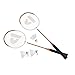 Produktbild 6 Teilig Badminton-Set Badminton Set 2x Bädmintonschläger Badminton-Schläger-Set mit 3x Federball Bälle 1x Tasche auch für Kinder