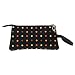 Generic Fashion Polka Dot Makeup Cosmetic Bag Zipper Pouch with Wrist Strap 5 Colors - black RS.315.00