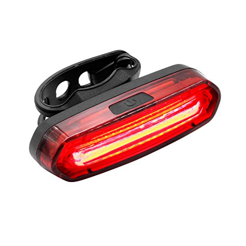 Keten Fahrradrückleuchte, wasserfeste LED-Leuchte, aufladbar per USB, COB, Fahrradrückleuchte mit 6 Lichtmodi für nächtliche Radtouren