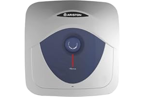 Ariston Blu Evo RS - Calentador de Agua Eléctrico Bajo Consumo Vertical, Termo Eléctrico 10 Litros Potente Tamaño Reducido 27