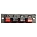Produktbild Schwarze High Quality Surface Mount Anschlussplatte mit 2 Rot / 2 Schwarz Federklemmenterminal Connections