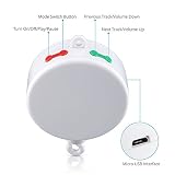 Goldbeing Spieluhr Baby,neue verbesserte Version der elektrischen, batteriebetriebenen Musikmobile mit 128 MB Micro-SD-Speicherkarte für Ihr Babymobile,12 Melodien Lied Mobil Musik Box,mit 4tlg. Aufkleber(Buchstaben,Dot Stern,Love) - 2