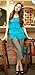 Nursing Breastfeeding Top Vest layered, (M10-12),(L12-14) turqoise