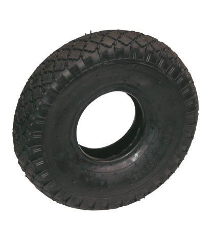 HKB ® Reifen Mantel Decke Ersatzrad mit Schlauch mit Winkelventil für Sackkarre Handwagen Schubkarre Quad 3,00-4 260mm, Artikel-Nr. 420057 - 3