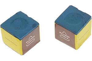 Gazechimp 2pcs Craies de Billard Américain, Queue de Snooker et de Billard Général - Bleu, 2.2 x 2.2 x 2.2cm