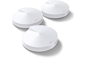 ‎TP-LINK TP-Link Deco M5 Wifi Mesh, zestaw 3 jednostek do 500 ㎡, AC1300, do domów dwu- lub 3-piętrowych, z podwójną prędkością 1267 Mbps, wymień tradycyjne routery i przedłużacz Wi-Fi, kompatybilny z Alexą