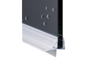 Ricambi & Box Doccia Guarnizione Box Doccia con Gocciolatoio per Vetro 6–8 mm, 200 cm, PVC Trasparente, EC-10-604