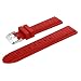 Produktbild Für Garmin Fenix Chronos GPS Watch Transer® Ersatz Uhrenarmbänder Sport Silikon Uhrenarmband Armband für Uhren Große: 24cm (Rot)