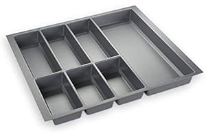 Orga-box® IV UNIVERSAL Cubertero de Color Gris Argentado para Cajón de 60 cm (473,5 x 526 mm)