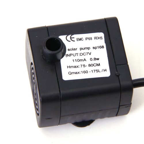 Solarpumpe Solar Springbrunnen Teichpumpe Pumpe –1,2 W - 3