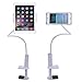 Price comparison product image Phone Holder,Tablet Stand,Adjustable Gooseneck Cellphone Mount/iPad Mount Flexible with Bolt Clamp Bracket 360 Degree Rotating suitable in Bed,Table for Apple iphone 7/6/ipad Mini 3/ipad Air 2/Galaxy Tab 4 10.1/Galaxy Tab A 9.7/8.0 And for any other 4.0-10.1 Inch Screen Device(White)