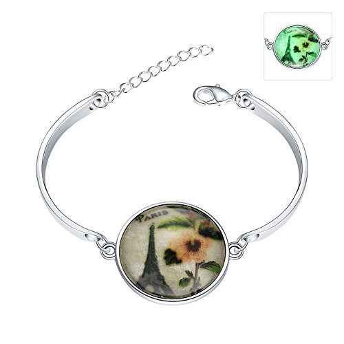 Preisvergleich Produktbild Halskette von Nacht des Sonnenblume der Eiffelturm