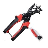 JYYA Pince en Cuir Révolution Bracelet de Montre Oeillet en Cuir Poinçon Machine Sac À Coudre Perforateur Ceinture Trou Linge Sangle Ménage