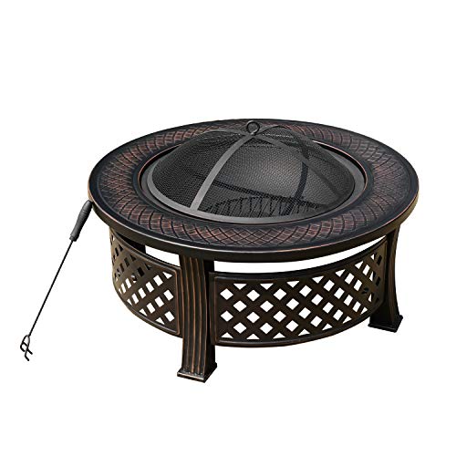 MCombo Feuerschale Feuerstelle Feuerkorb Terrassenfeuer Grillkamin