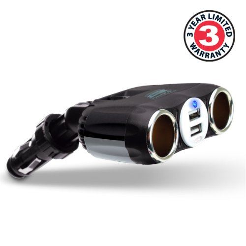 REVIVE USB Auto Ladegerät Adapter / KFZ Dual USB Ladeport für Samsung Galaxy J5 A5 S7 S6 Huawei P8 P9 lite Google Nexus 5X Samsung Galaxy Xcover Motorola Moto G 3 Honor 5X iPhone 5S 6 BLU und mehr - 2