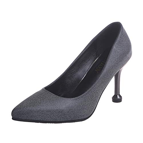 Preisvergleich Produktbild JUSTSELL Damen Spitze Pumps Mit Pfennigabsatz Lack Flandell Kleid-Partei Cocktailparty Kleid Passend Klassische Büro Brautjungfer Schuhe
