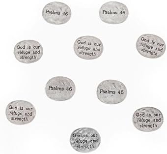 Vilmain Pewter Psalm 46 Pocket Token, Bag of 10