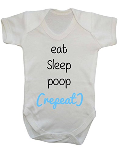 Eat Sleep Poop Repeat Funny Cheeky Statement Baby Onesie Vest