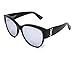 Produktbild Saint Laurent Damen Sonnenbrille SL M3 003, Schwarz (Black/Silver), 55