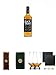 Produktbild Black Velvet Canadian Whiskey 0,7 Liter + BrickHouse Streichhölzer + Craftsman's Bench Zigarrencutter + The Glencairn Glass Whisky Glas Stölzle 2 Stück + Schiefer Glasuntersetzer eckig ca. 9,5 cm Ø 2 Stück