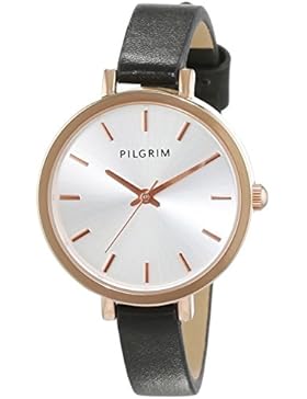 Pilgrim Damen-Armbanduhr Analog Quarz Leder 701524150
