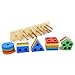 Produktbild JVSISM Hlzerne Pdagogische Form Farberkennung Geometrische Board Block Stack Art Puzzle Spielzeug, Geburtstagsgeschenk Spielzeug Für Alter 3 4 5 Jahre Alt und Bis Kind Kinder Baby