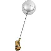 QWORK&reg; - Float Valve Brass Stainless Steel Valve, G1/2" DN15 adjustable with male thread, hydraulic sensor