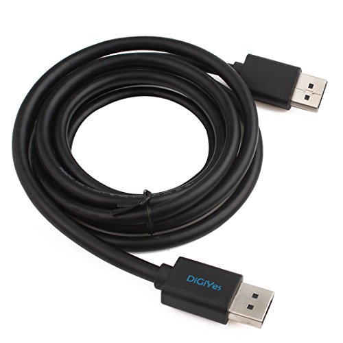 DiGiYes® 1.8M / 6Ft Gold überzogene Displayport auf Displayport Kabel 4Kx2K Auflös (6Ft, Schwarz) - 5