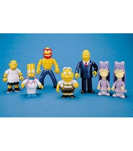 NJ Croce Simpsons Family Boxed Set Action Figure, Yellow : Amazon