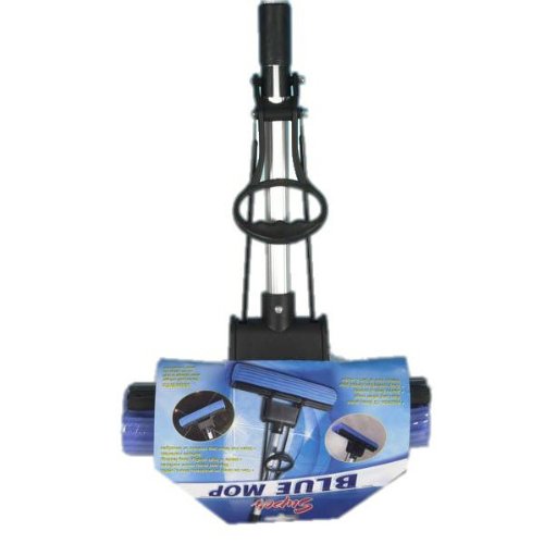 Preisvergleich Produktbild Bodenwischer Wischmop Wringfunktion Teleskopstiel Aluminium Schaumstoff Pressmop