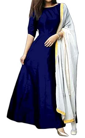 one piece long dress with dupatta