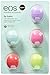 Organic Smooth Sphere Lip Balm - Summer Fruit, Sweet Mint, Strawberry Sorbet, Passion Fruit, Honeysuckle Honeydew/Blueberry Acai (5 Pack) (Combination May Vary)