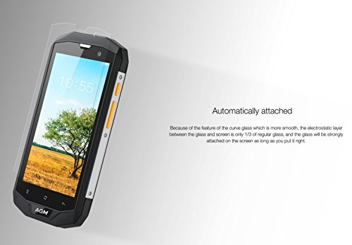 AGM 9H vidrio templado Protector de pantalla Auto matical Attached para AGM A8 A8  se