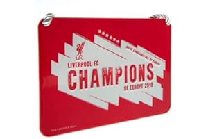 LIVERPOOL F.C. Liverpool FC Champions Of Europe Bedroom Sign Official Merchandise