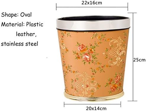 Garbage Bins continental Creative home fices hotel Basket Large Bins without Cover,Ellipse small