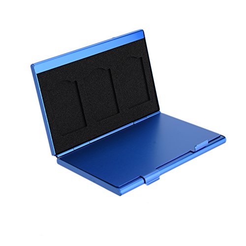 Universal Antishock und wasserabweisend Memory Card Case für TF Karte und Compact Flash Karte TF card case Blue - 6